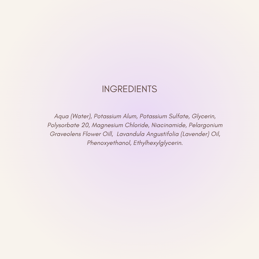 Natural Deodorant Spray Geranium & Lavender 50ml