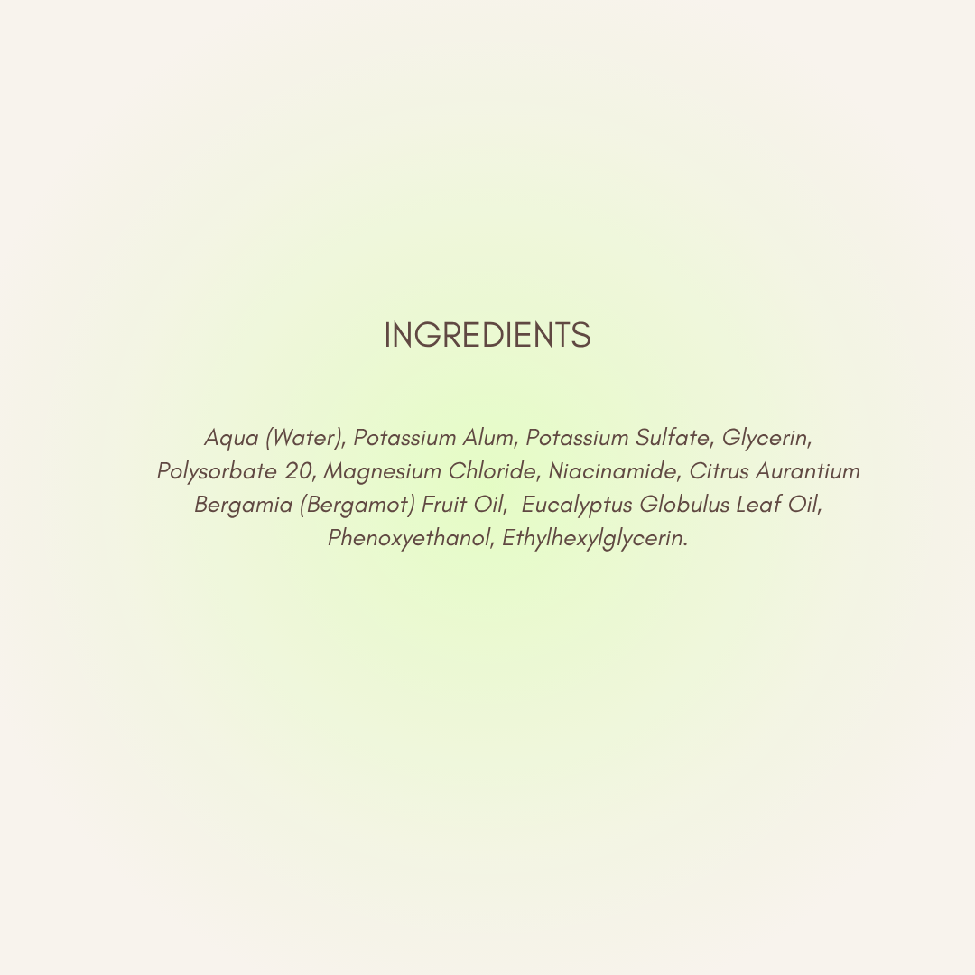 Natural Deodorant Spray Bergamot & Eucalyptus 50ml