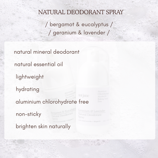 Natural Deodorant Spray Bergamot & Eucalyptus 50ml